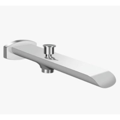 Kerovit Matrix Chrome Finish Bath Tub Spout with
Diverter & Wall Flange KB811017
