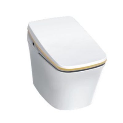 Kerovit Niren White 300mm Auto Open Floor Mounted Closet With Closer Seat Cover Kerovit-KA999991-300