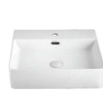 Kerovit Posh Matte White Thin Rim Over Counter Wash Basin Kerovit-KAJ0364-MW