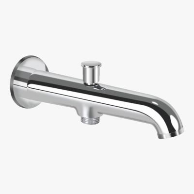 Kerovit Nucleus Chrome Finish Bath Tub Spout With Diverter & Flange KB111017
