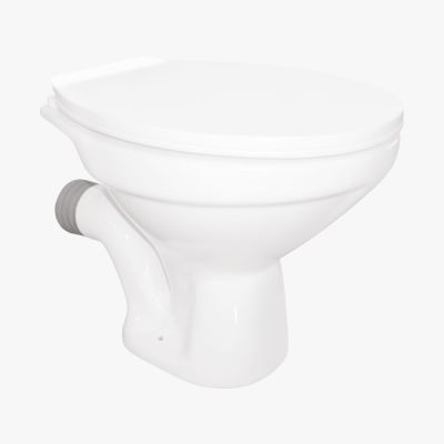 Kerovit Jupiter 550x370x400mm P-Trap 180mm EWC Rough-In with Soft Close Normal Seat Cover Set White KS114