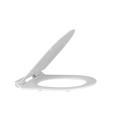Kerovit 430X360mm UF Soft Close Thin Rim Round Seat Cover White KS2111D