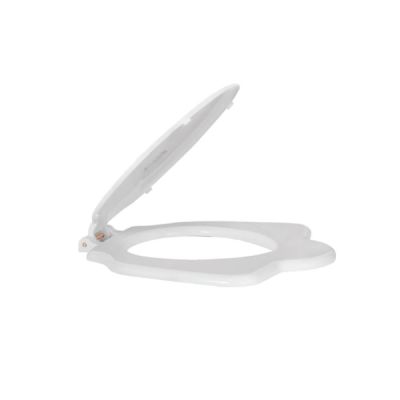 Kerovit 490X435mm PP Hard Close Round Seat Cover White KS2500