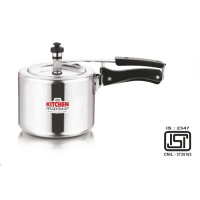 Kitchen Essentials Eazy Kook White Aluminium Pressure Cooker Inner Lid Induction Friendly-3L-EKIB03-13