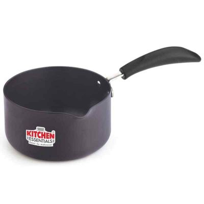 Kitchen Essentials Hard Anodised Sauce Pan 3mm Without Lid-10Inch/155mm-KK-HD-SP-10