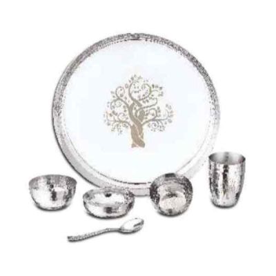 Kitchen Essentials Gift Box Item Apple Hammer With Lazer Finish Dinner Set-6Pcs Stainless Steel-KK-SS-DS-12