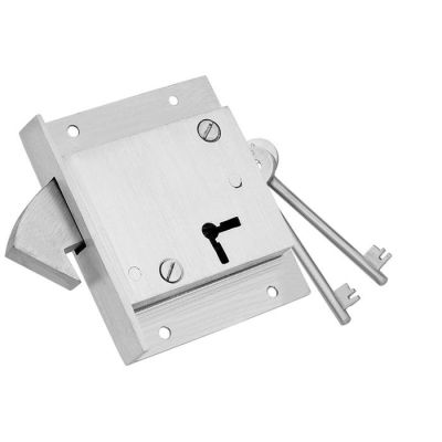 Kodia 65mm Left & Right SS Finish Sliding Kapat Cupboard Lock 1157