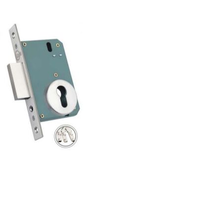 Kodia Latch Plain Bullet 70mm Full Brass Stainless Steel Finish Lock Kodia-CY-117-70-BSK