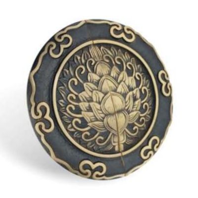 Kodia 10Inch Round Brass Antique Finish Double Door Handle Kodia-RH-801-10