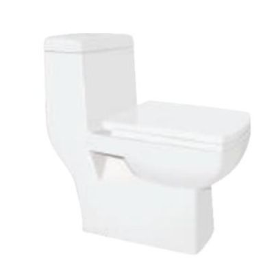 Kerovit Arianna 670x360x725mm P Trap 180mm Washdown One Piece Rough-in with PP Soft Close Seat Cover Closet KS702-White