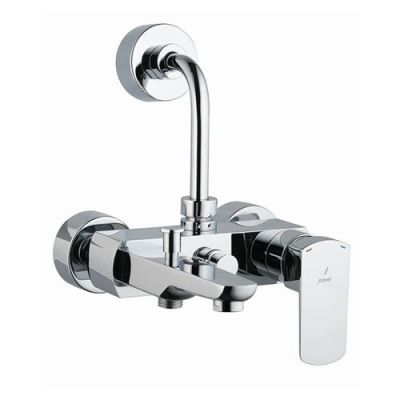 Jaquar Single Lever Wall Mixer 3-in-1 System-Chrome-Kubix Prime KUP-CHR-35125PM