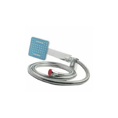 Leo 1/2x60Inch ABS Blue High Flow Brass Shower with Tube & ABS Hook LEO-LBA-207B