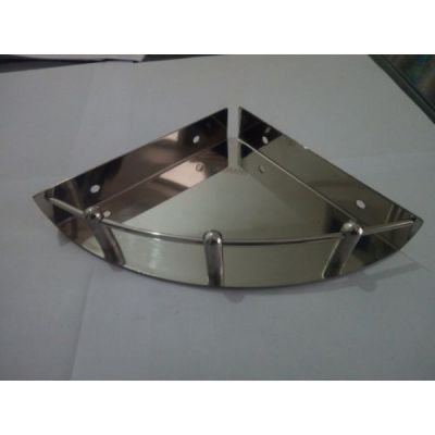 Leo Prime 11x11Inch Stainless Steel CP Bathroom Corner LEO-LBC-PR-16