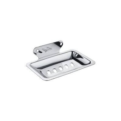 Leo Craze-1 15mm Stainless Steel CP Soap Dish Bar with Flange LEO-LCA-SD-168