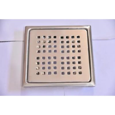 Leo 4 Dot Flat 6x6Inch Stainless Steel Grating Jali LEO-LDF-SG-254