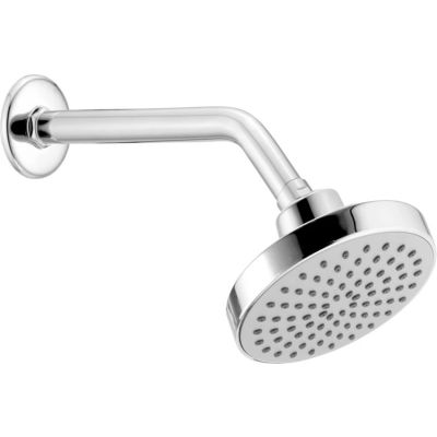 Leo Round Large 9x5Inch ABS Over Head Shower with SS Arm Flange LEO-LIS-515