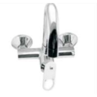 Leo Ornamix Prime Chrome Finish Heavy Sink Mixer Wall Mounted LEO-LOR-WS-1305