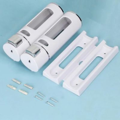 Leo Capasule White Dual 15mm ABS Liquid Soap Dispenser LEO-LSD-WD-911