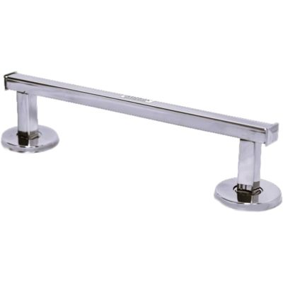 Leo Square Fance 24Inch Stainless Steel Flange Towel Rod LEO-LSF-FT-408