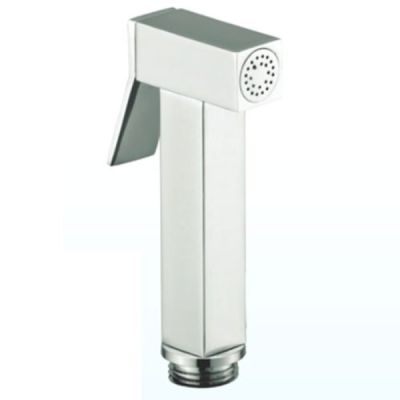 Leo 1/2x40Inch Square CP Health Faucet Gun with Brass Shower Tube & Brass Hook LEO-LSQ-HF-426A