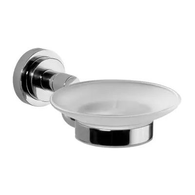 Leo Star 15mm Brass Finish Glass Soap Dish Bar LEO-LST-SD-6001