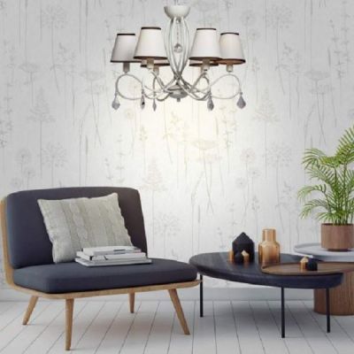 Litex White Lugia Chandelier Light-E002
