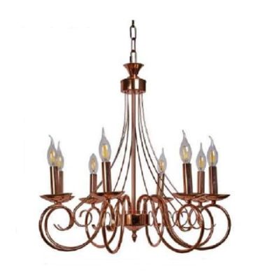 Litex Rose Gold Moltres Chandelier Light-E030