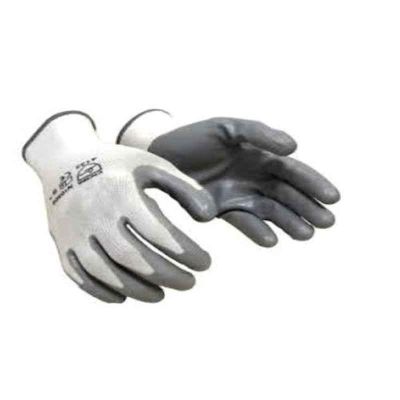 Metro Cut Resistant Nitrile Coated Work Gloves-HG1304-White & Grey
