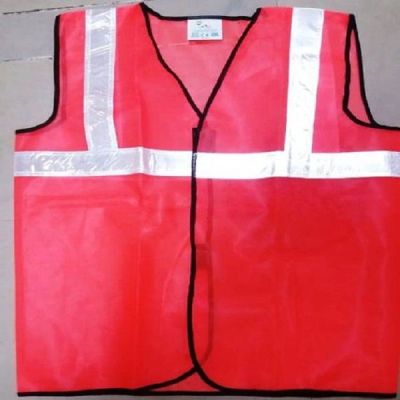 Metro 90 GSM Florescent Reflective Jacket with 1Inch Reflective Tape-SJ1405A-Orange