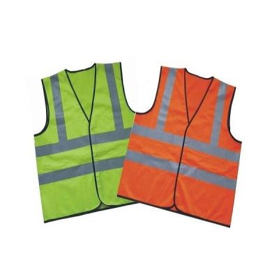 Metro Safety Jacket 200 GSM with 2Inch Double Grey Reflective Tape-SJ1412-Orange