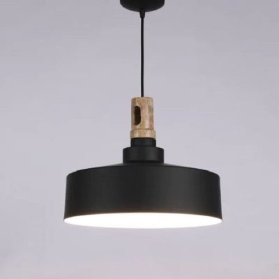 Moni Lights Black E27 Aluminium and Metal Single Hanging Light-M-013W
