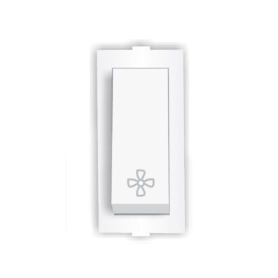 Neeon Fab 1 Module Rocker 10A 1 Way Switch With Fan Mark - 1106