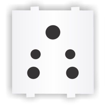 Neeon Fab 1 Module 2 In 1 6A 5 Pin Socket - 1125