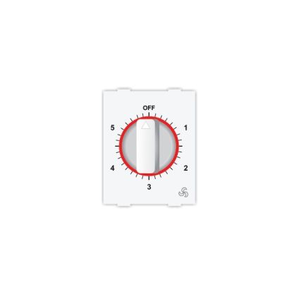 Neeon Wave 5 Step Fan Regulator (3D) Glossy White - 1220