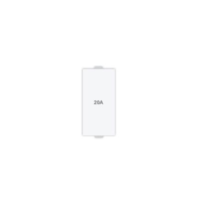 Neeon Gia 20A 1 way Switch Gx2 Glossy White - 20114
