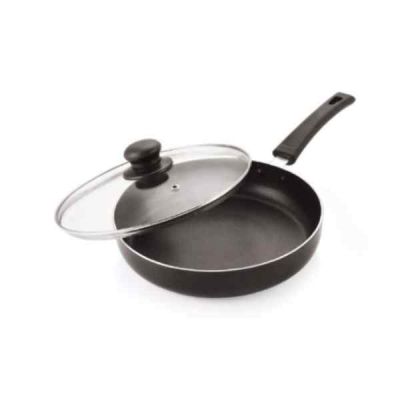 Nirlon Fry Pan With Lid Induction Friendly Non Stick Cookware FP-LID-1