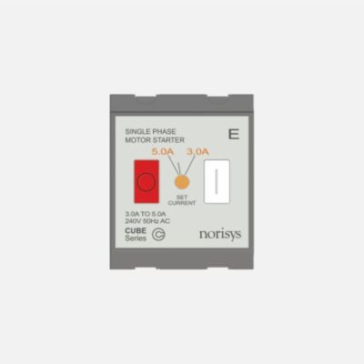 Norisys Cube Series 3.00 A - 5.00 A 3/4 HP Pump Single Phase Motor Starter - Quartz Gray - C525E.02