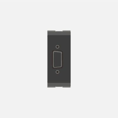 Norisys Cube Series 1 Module Computer Monitor OUTPut Socket - Charcoal Black - C5729.17