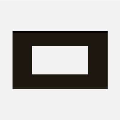 Norisys Cube Series 4M Solid Aluminum Plate with Frame - For 135x75mm Box - Black - CA304.05