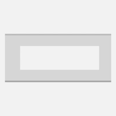 Norisys Cube Series 8M Solid Aluminum Plate with Frame - For 230/210x75mm Box - Natural - CA308.04