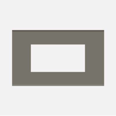 Norisys Cube Series 4M Solid Glass Plate With Frame - For 135x75mm Box - Metal Gray - CG304.09