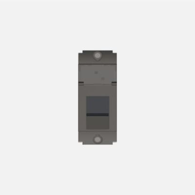 Norisys Square Series Fitment For Rj-45 Computer Socket Shuttered - 1 Module - Graphite Gray - S7101.23