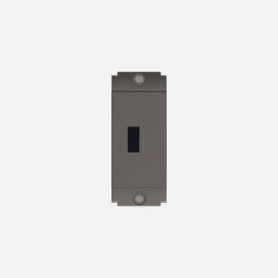 Norisys Square Series Usb Extension Socket - 1 Module - Graphite Gray - S7725.23