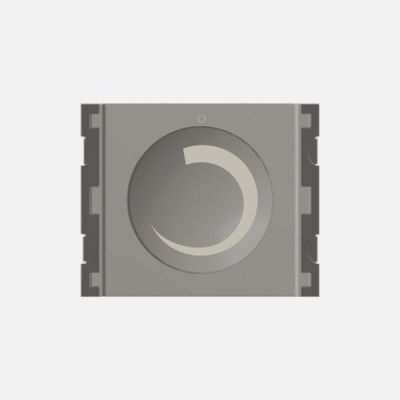 Norisys Cube Series 500 Watts - 2 Module Vertical Dimmer - Quartz Gray - V5902.02