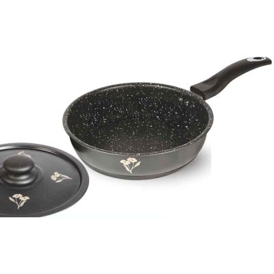 Ok Staluss Non-Stick Fry Pan With Lid Encapsulated Bootom Stainless Steel Cookware-24cm-FPSTL-3