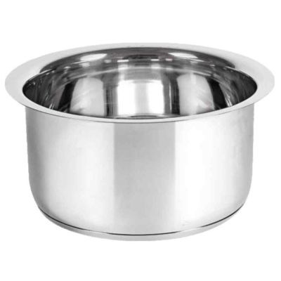 Ok Flat Cookware Stainless Steel Tope Patila-1.1Ltr-1100ml-310gm-FSSPNO-11
