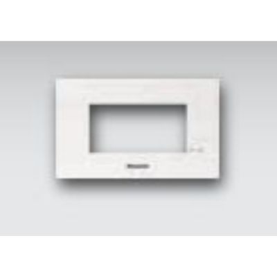 Panasonic 4M 15.6x9.5cm White Plates & Inner Metal Farme with LED Loctor W/O GroovePAN-WIM6414