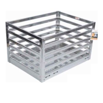 Peacock Revera SS ACP Stainless Steel Grain Trolley Basket-12x20x10Inch-GTB-122010