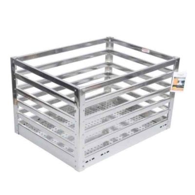 Peacock Revera SS ACP Stainless Steel Grain Trolley Basket-19x20x10Inch-GTB-192010