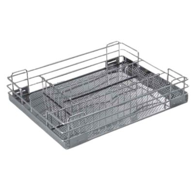 Peacock Revera Stainless Steel Perforated Cutlery Basket-17x20x4Inch-PC-17204